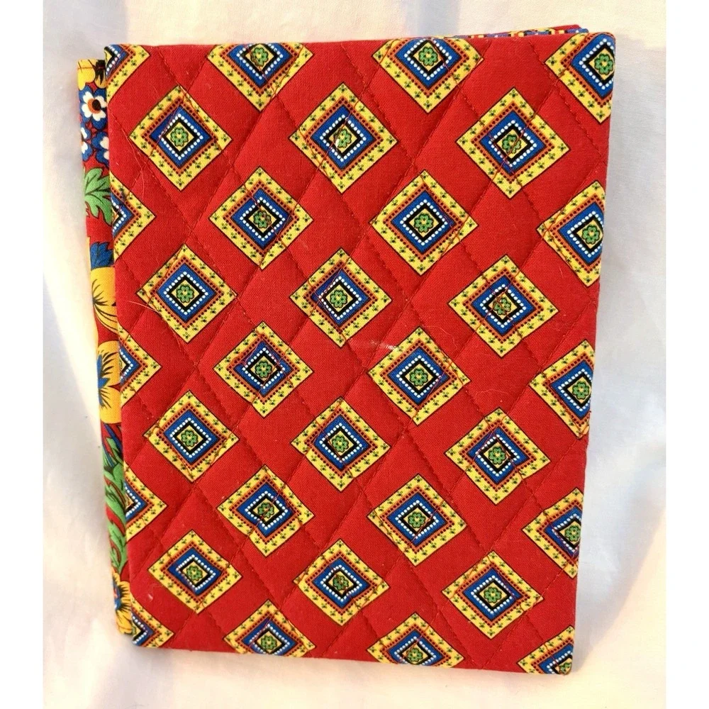 Vera Bradley Photo Frame in Villa Red Pattern- Picture - Fits 2 4 X 6 Pics